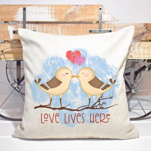 Pillow - Love Lives Here Bird Duet