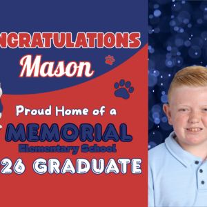 Howell Memorial 5th Grade Lawn Sign with photo