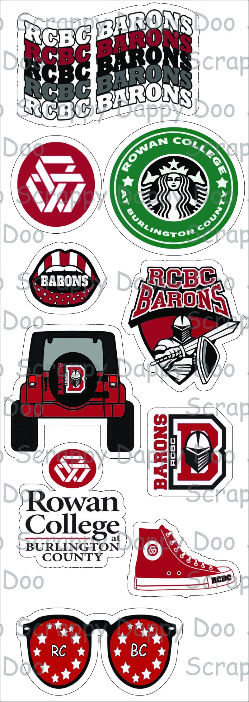 College/University Stickers Scrappy Dappy Doo