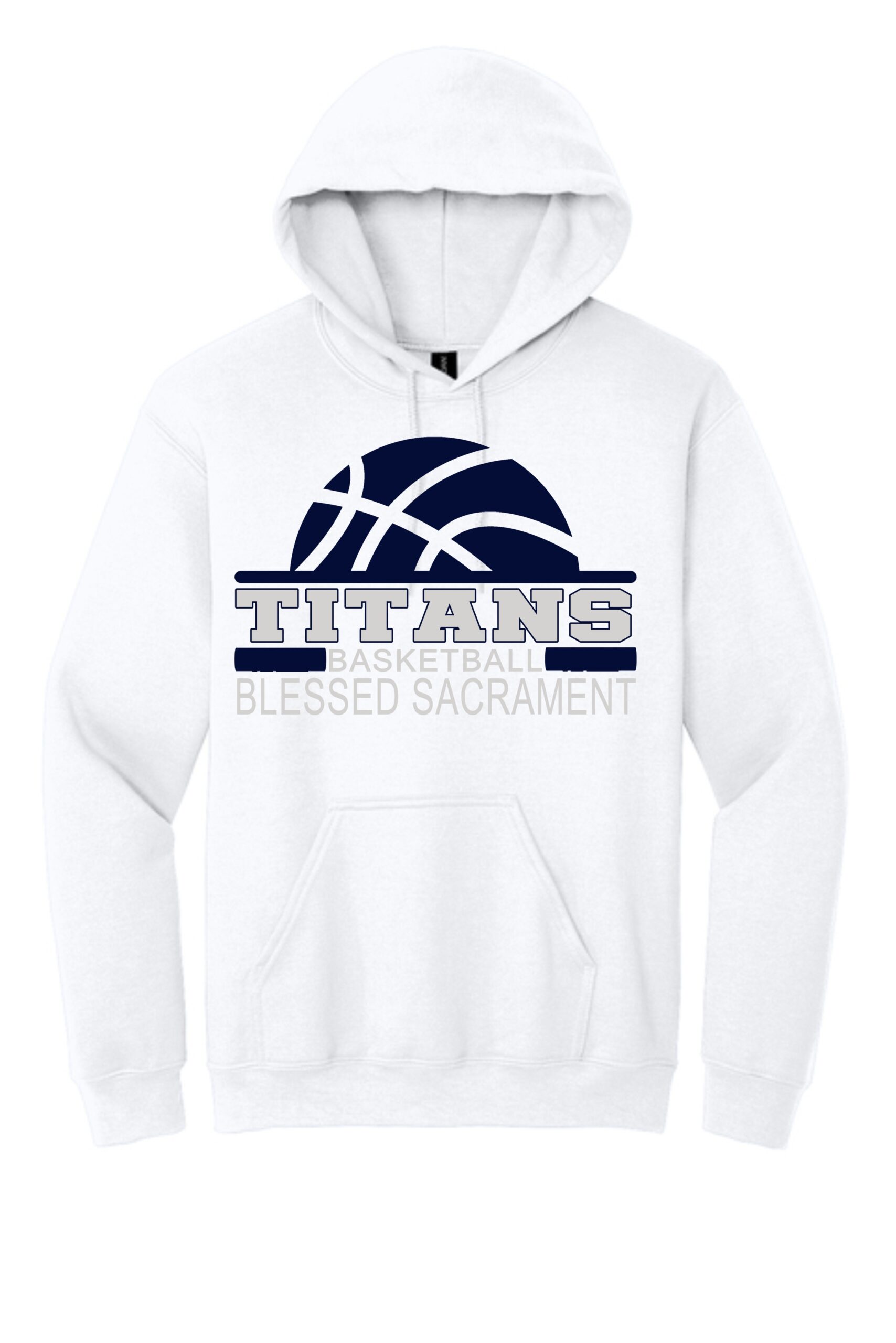 Blessed Sacrament Titans Basketball Split Hoodie