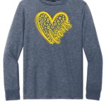 Heart Lion - Navy shirt with yellow design $0.00