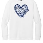 Heart Lion - white shirt with navy design $0.00