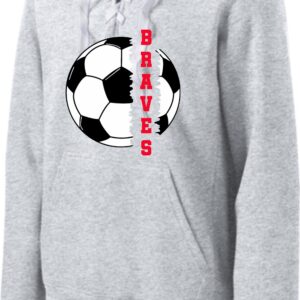 Manalapan Braves 2025 Girls Soccer - Hockey Laced Sweatshirt
