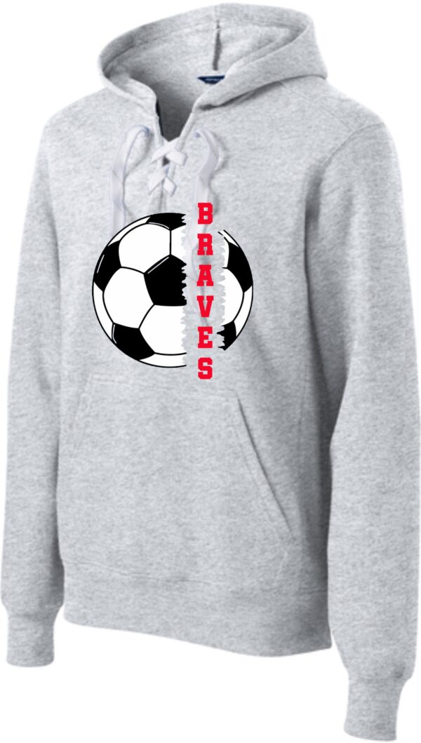 Manalapan Braves 2025 Girls Soccer - Hockey Laced Sweatshirt