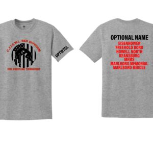 CJISWL Red Division Wrestling short sleeve t-shirt