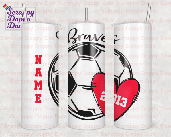 Manalapan Braves 2013 Girls Soccer - 20oz Metal Tumbler