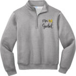 1/4 zip sweatshirt +$3.00