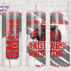 Jackson Wrestling - 20oz skinny metal tumbler