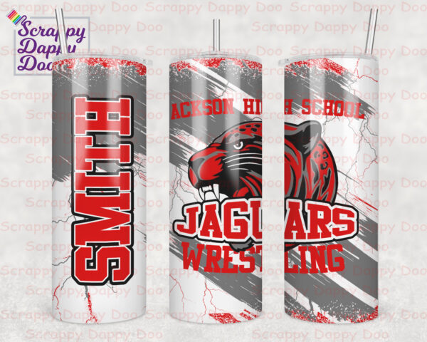 Jackson Wrestling - 20oz skinny metal tumbler