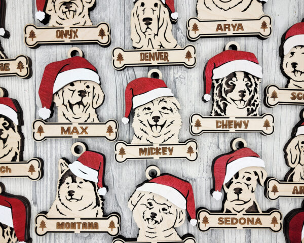 Santa Pup Ornaments