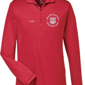 Bravecast - 1/4 zip shirt with embroidered design (RED shirt considered uniform)