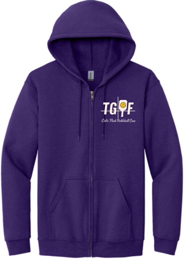 Colts Neck Pickleball Crew Dark Purple Full Zip Jacket