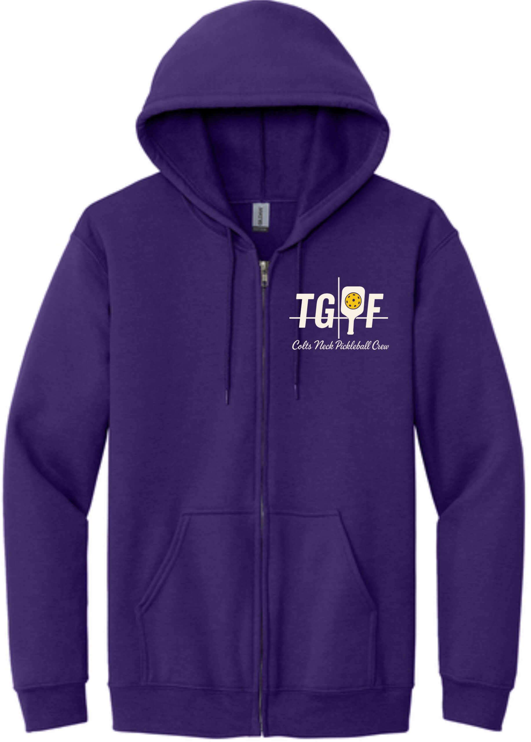 Colts Neck Pickleball Crew Dark Purple Full Zip Jacket