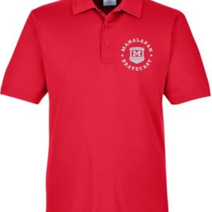 Bravecast - Red Polo performance shirt with embroidery (counts as uniform)