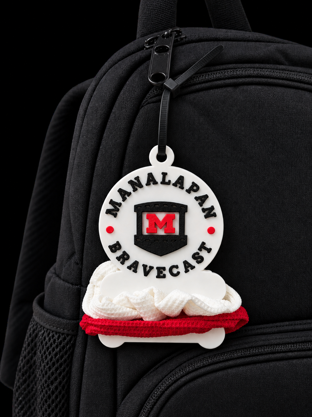 Manalapan Bravecast Hair Tie Bag Tag