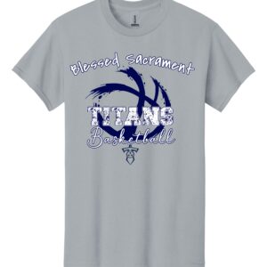 Blessed Sacrament Titans Basketball Splatter t-shirt