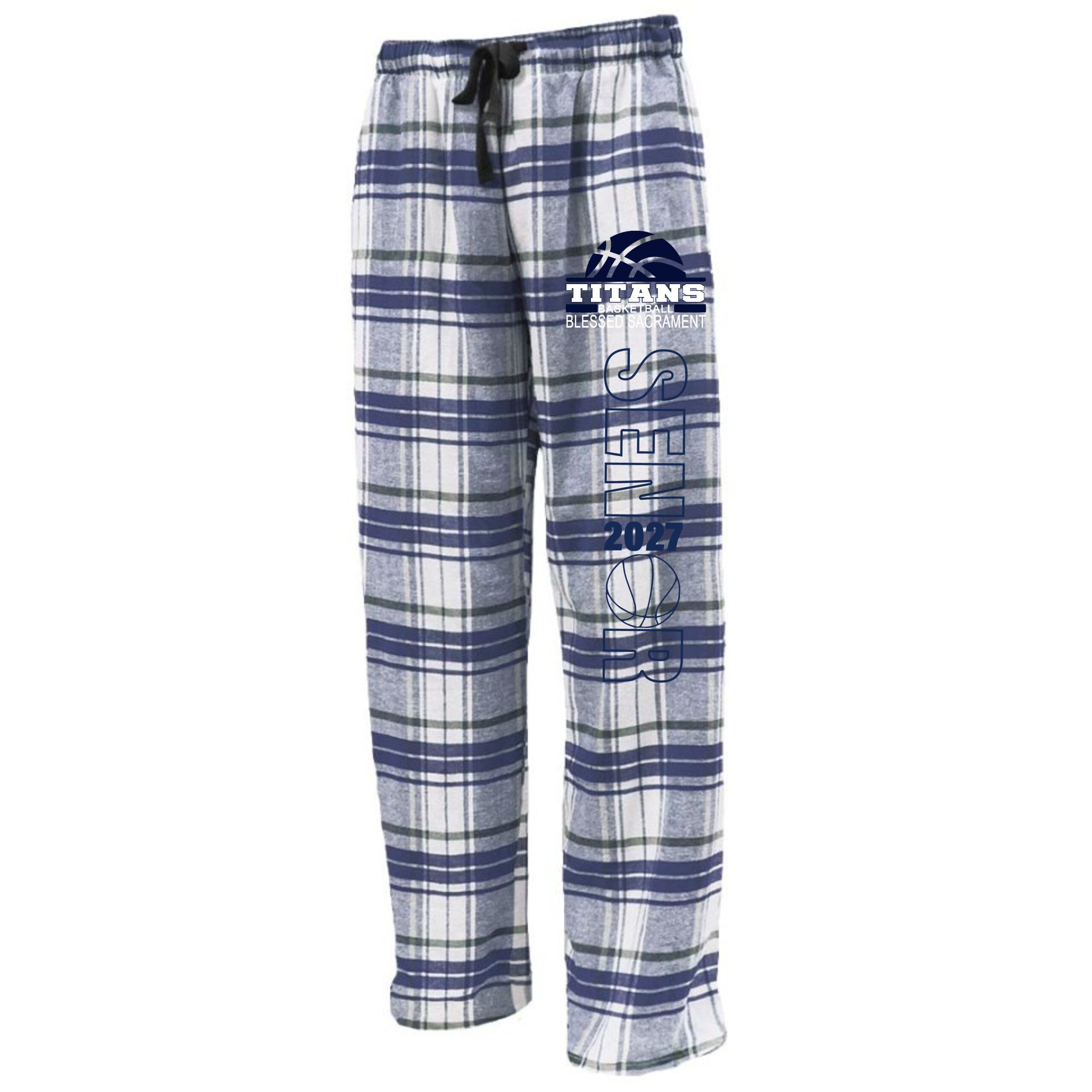 Blessed Sacrament Titans Basketball Flannel Pants