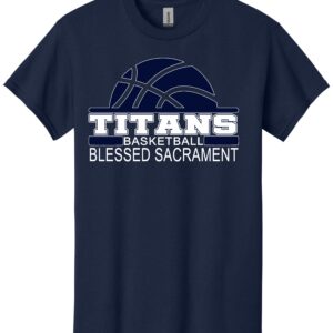 Blessed Sacrament Titans Basketball Split t-shirt